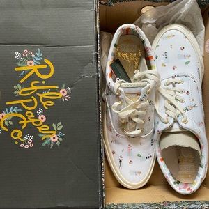 Keds rifle paper co Sun girls cream size 7.5 NIB